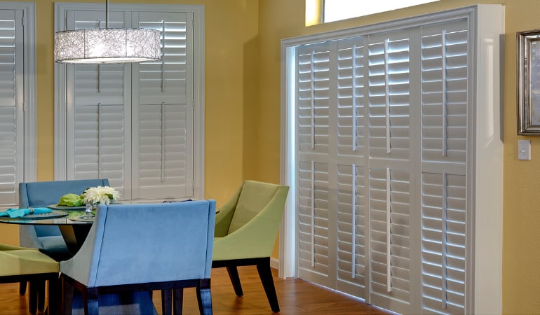 Patio Doors with Plantation Shutters in Detroit